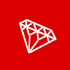 Diamond web hosting icon